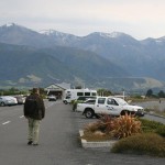 På väg mot valsafari i Kaikoura