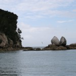 Split Appel Rock Nya Zeeland